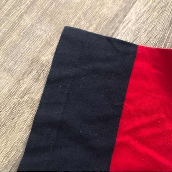 Vtg 80s Aureus Mickey Mouse Golf Short Sleeve Polo Shirt Medium Red White Blue - Picture 7 of 10